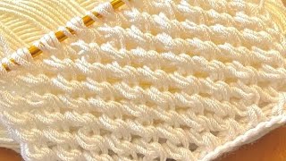 SUPER EASY Crochet Pattern for beginners Crochet stitch for baby blanket amp bag [upl. by Stanwood281]