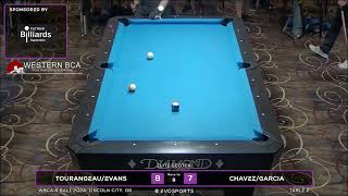 TOURANGEAUEVANS vs CHAVEZGARCIA  WBCA 9 BALL 2024  TABLE 2  EvoSports [upl. by Ariam]