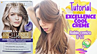 TINTE EXCELLENCE COOL CREME LOREAL  TINTE RUBIO CENIZA 811  ISINAPIOLINA [upl. by Eirelav232]