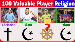 Top 100 Valuable Football Players Religion In Transfermarkt 2024Check The Valuable Players Religion [upl. by Hgielram517]