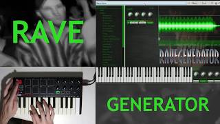 RAVE GENERATOR 2 Free VST for 90s Rave Music Preset Demo [upl. by Elocyn118]