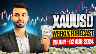 GOLD Weekly Forecast in HindiUrdu  29 July  2 Aug 2024  MSB FX [upl. by Ahoufe]