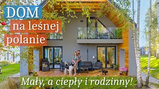 Przytulny DOM 129m2 na LEŚNEJ POLANIE 🏠🌿 OGRZEWANIE pompą ciepła ✨️Wnętrza MARZEŃ w małym domu [upl. by Elbart]