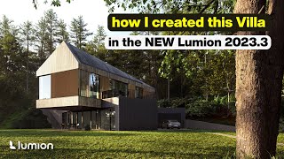 How I Created This Villa in the NEW Lumion 20233  Best Features [upl. by Ettenoj]