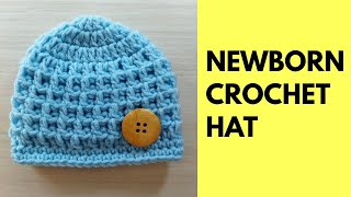 Beginner Friendly Crochet Baby Hat  You Will Love This Easy and Cute Pattern [upl. by Dodds]