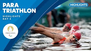 🏊🏃🚴 Para Triathlon Highlights  Day 5  Paris 2024 Paralympic Games [upl. by Grier]