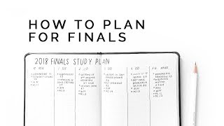 how to plan for exams ☕ set up an effective schedule [upl. by Tewfik]