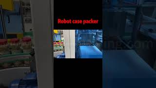 shorts Robot Case Packer to pick and place bottles of nutSanta Pack [upl. by Ylrehc]