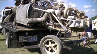 185 Mph 297 Kmh Pass Crash Outlaw Pro Mods DunnBenson NC [upl. by Aisatana]