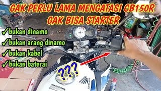 STATER HONDA CB150R MATI MENENTUKAN MASALAH STATER CETEKCETEK CB 150R [upl. by Michelle]