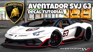 Lamborghini Aventador SVJ 63 Design Tutorial  Car Parking Multiplayer [upl. by Four]