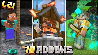 TOP 10 ADDONS PARA MINECRAFT PE 121 Bedrock [upl. by Eaner580]