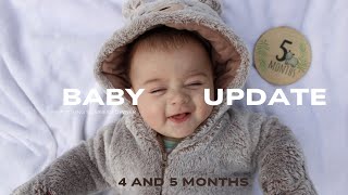 4 and 5 Months BABY UPDATE [upl. by Nessie]