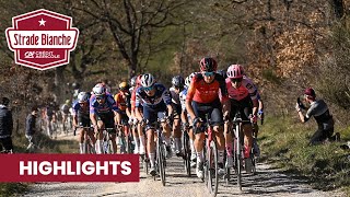 Strade Bianche 2023 I Highlights [upl. by Ueihttam]