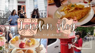 girls trip abroad vlog pt1 LONDON 🛫🇬🇧 [upl. by Oiretule366]