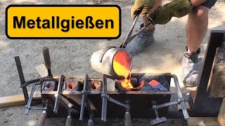 Metallgießen  GießereiSeminar bei TPMetallgestaltung [upl. by Naicul]