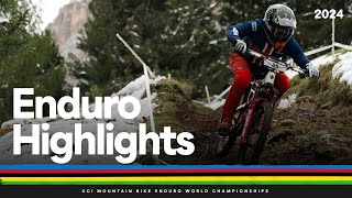 Women and Men Highlights  2024 UCI Mountain Bike Enduro World Championships [upl. by Aniakudo]