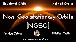 Non geostationary satellite orbits  NGSO  Molniya orbits  Sun synchronous orbits [upl. by Lynnea]