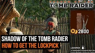 How to get the lockpick and open treasure chests in Shadow of the Tomb Raider [upl. by Araed]