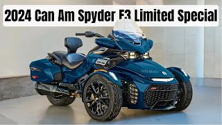 2024 CAN AM SPYDER F3 LIMITED SPECIAL  PREMIUM THREEWHEEL MOTORCYCLE [upl. by Zobkiw]