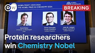 Artificial intelligence helps trio of protein pioneers win Nobel Prize in Chemistry  DW News [upl. by Hume222]