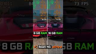 8GB vs 16GB RAM  BeamNGdrive [upl. by Retsub]