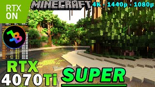 Minecraft RTX  RTX 4070 Ti Super  R7 5800X3D  RAY TRACING  4K  1440p  1080p  ULTRA GRAPHICS [upl. by Batista]