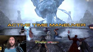 Asmongold First Active Time Maneuver in FFXIV [upl. by Anitsenre85]