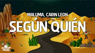 Maluma Carin Leon  Según Quién LetraLyrics [upl. by Evars955]