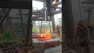 Creating Flanges Using Iron Billet iron flange [upl. by Saravat]