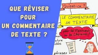 COMMENTAIRE DE TEXTE AU BAC FRANÇAIS 2024  Que réviser pour réussir [upl. by Fenn]