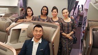 Singapore Airlines A350900 NEW BUSINESS CLASS REVIEW [upl. by Rashida]