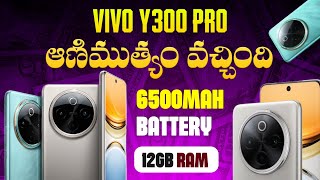 Vivo Y300 Pro In Telugu  6500 Mah Battery 12GB RAM  Best Phone Under 20000 In 2024 Telugu [upl. by Anytsirk270]