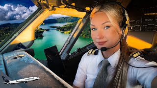 BOEING 737 Stunning LANDING AZORES PORTUGAL Airport RWY 30  Cockpit View  Life Of An Airline Pilot [upl. by Leoline288]