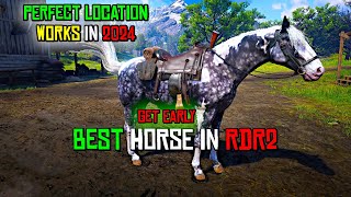 RDR2  Get The Best amp Fastest Missouri Fox Trotter Horse Easily amp Early in Chapter 2 before GTA 6 [upl. by Sirob759]