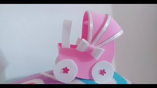 coche en fomi para baby shower [upl. by Nohsar]