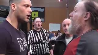 Danny Blaze insults WOS legends at World War Wrestling Scrubber Daly amp Tommy Stewart [upl. by Stichter]