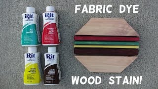 How to Stain Wood with Fabric Dye [upl. by Rialc741]