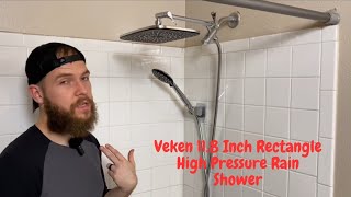 Veken 118 Inch Rectangle High Pressure Rain Shower [upl. by Kolk123]