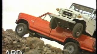 Ford F350 carrying a Toyota LandCruiser uphill  TV Commercial [upl. by Nahtonoj]