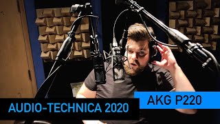 AKG P220 vs Audio Technica 2020  VO Mic Comparison [upl. by Benny]