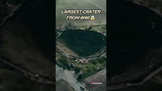 Largest Crater From WW1 🤯💥 history historical ww1 [upl. by Oinigih139]