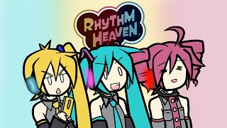 Rhythm Heaven Custom Remix  Triple Baka Miku Hatsune Teto Kasane LamazeP [upl. by Ravilob]