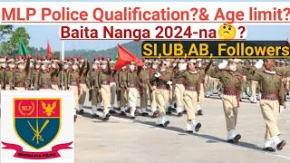 MLP police qualification amp age limit🤔 Meghalaya police new recruitment 2024 [upl. by Darren]