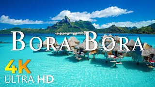 24 HOURS DRONE FILM BORA BORA in 4K  Relaxation Film 4K  Nature Relaxation Ambient [upl. by Gerhard392]