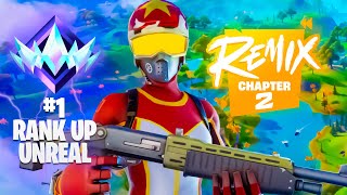 Chapter 2 UNREAL RANK SPEEDRUN 🏆 Fortnite OG Remix 1 Controller Player with HANDCAM 🎮 👑 [upl. by Htrahddis400]