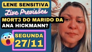 LENE SENSITIVA LIVE PREVISÕES SEGUNDA 271123 💖🙏 [upl. by Ixel]