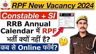 RPF New Vacancy 2024  RPF SI New Vacancy 2024  RPF Constable Vacancy 2024  Notification Apply [upl. by Narat]