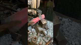 Wood chopping axe forging process Good tools and machinery make work easy [upl. by Llehctim]