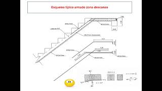 diseño de escalera de Hormigón Armado [upl. by Colver]